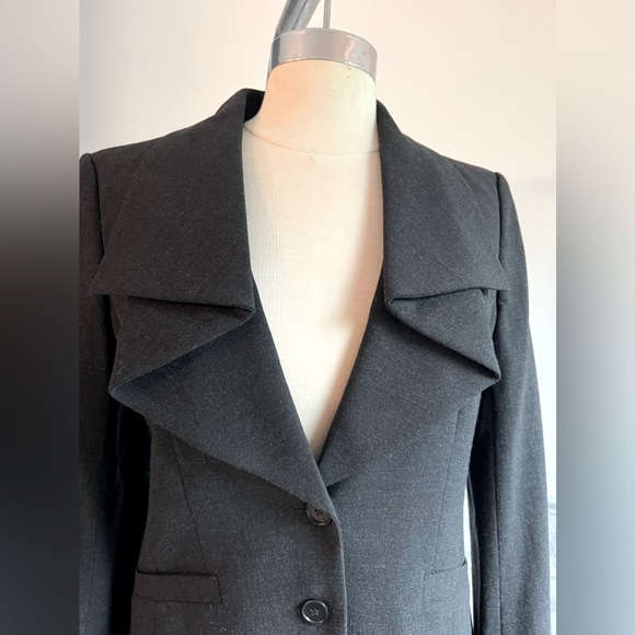 Ann Taylor Charcoal Wool Blend Jacket Sz 6 - Picture 2 of 14
